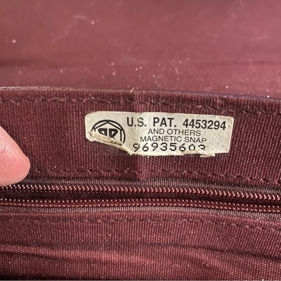 Etienne Aigner Oxblood Leather Crossbody Bag - Picture 9 of 13